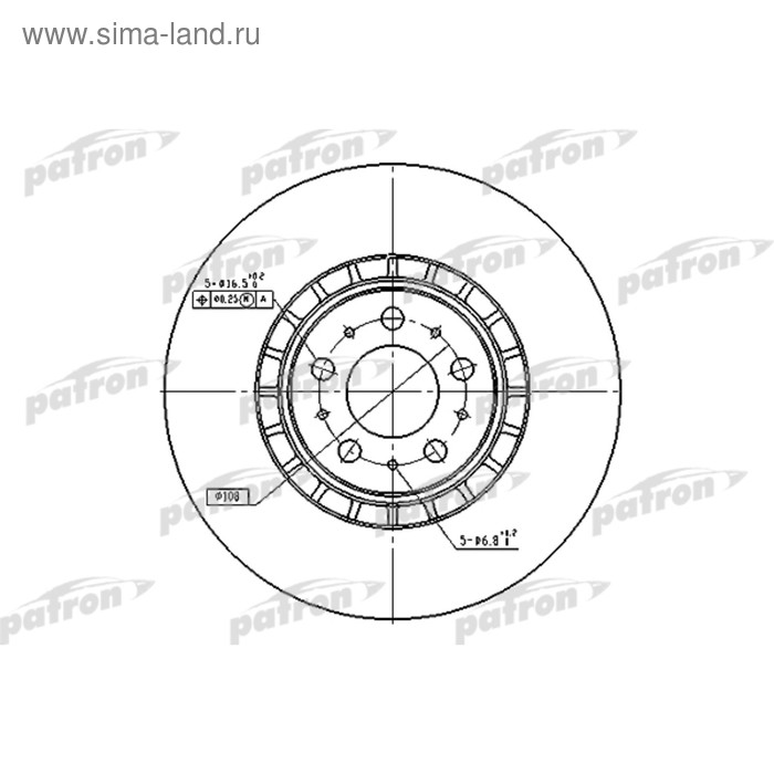 фото Диск тормозной patron pbd4340