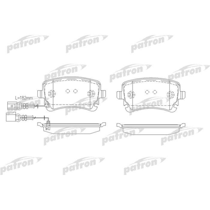 Колодки тормозные Patron PBP1644