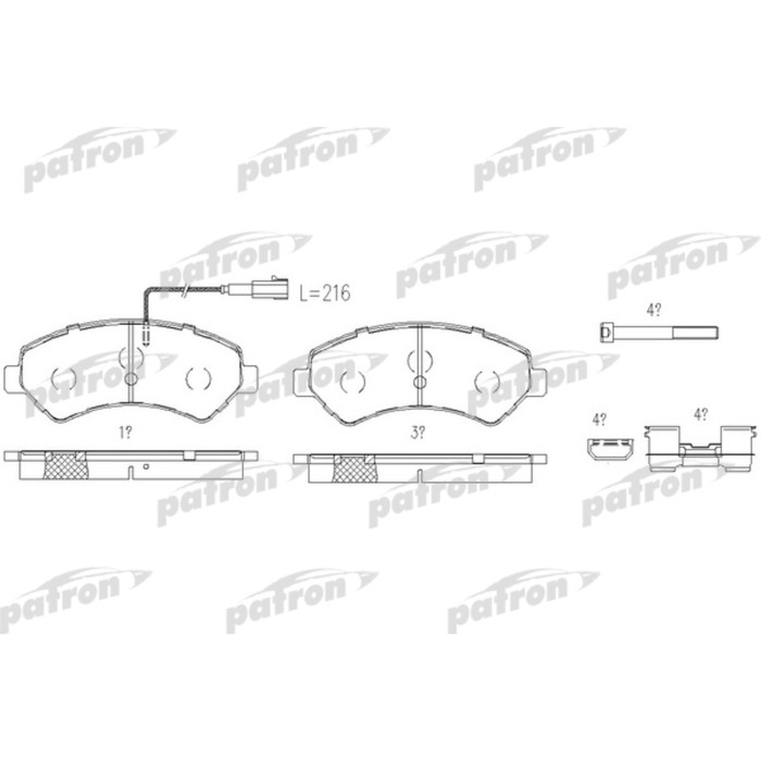Колодки тормозные Patron PBP1927