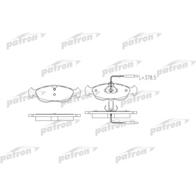 

Колодки тормозные Patron PBP876