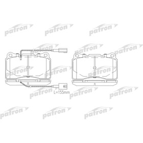 

Колодки тормозные Patron PBP1334