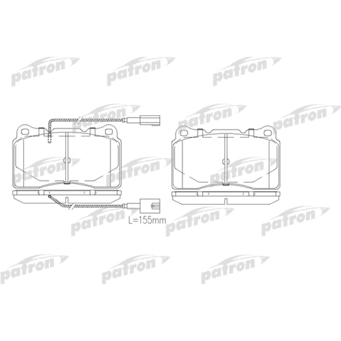 Колодки тормозные Patron PBP1334