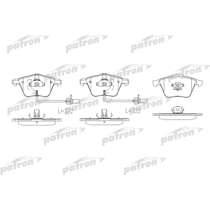 Колодки тормозные Patron PBP1765