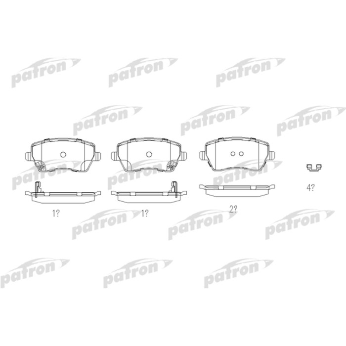 Колодки тормозные Patron PBP4069