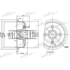

Барабан тормозной Patron PDR1529