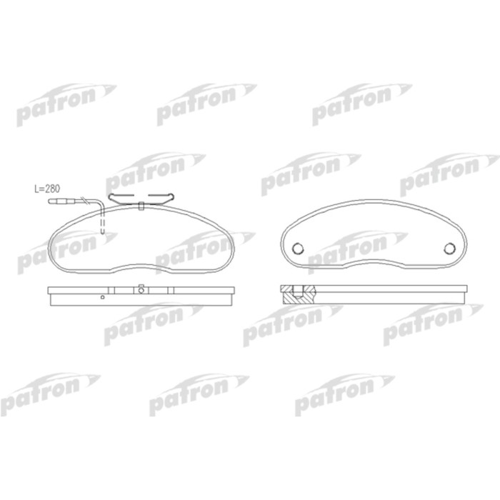 Колодки тормозные Patron PBP791