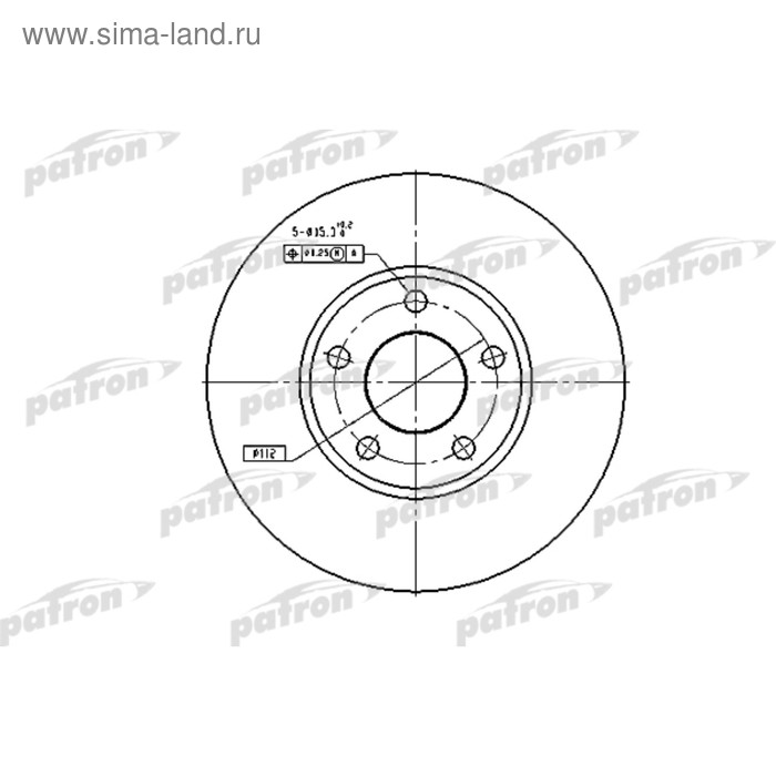 фото Диск тормозной patron pbd2650