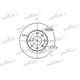 

Диск тормозной Patron PBD1608