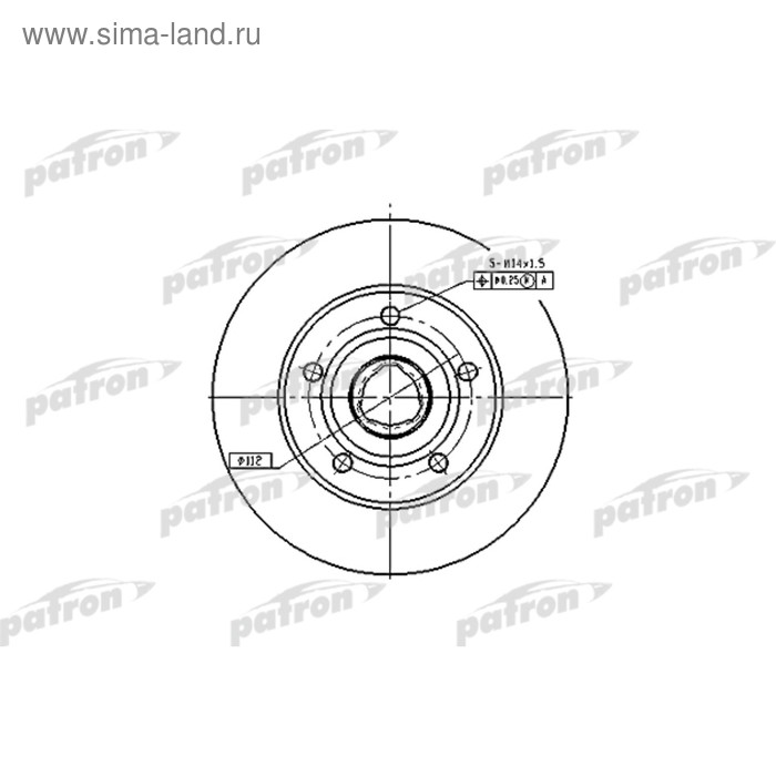 фото Диск тормозной patron pbd2771