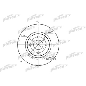 

Диск тормозной Patron PBD1747