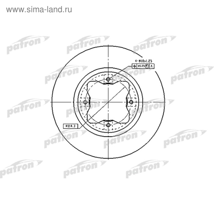 фото Диск тормозной patron pbd2024