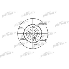 

Диск тормозной Patron PBD2719