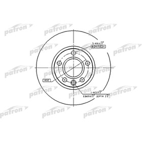 

Диск тормозной Patron PBD2809