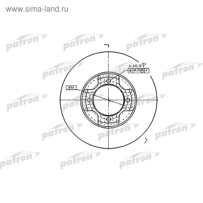 фото Диск тормозной patron pbd1964