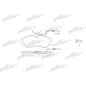 

Колодки тормозные Patron PBP1112