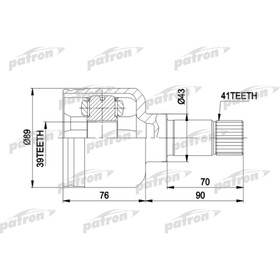 

Шрус внутренний Patron PCV5020