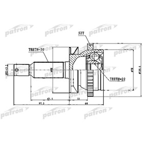 

Шрус наружный Patron PCV1751