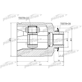 

Шрус внутренний Patron PCV1759