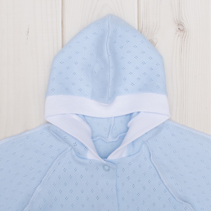 Комбинезон-мешок с капюшоном, рост 56 цвет голубой 03405-04_М