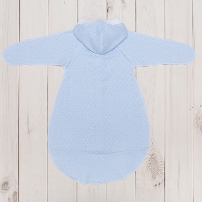 Комбинезон-мешок с капюшоном, рост 56 цвет голубой 03405-04_М
