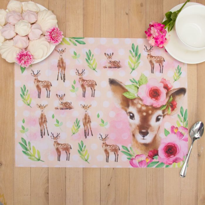 Салфетка на стол "Олень" 30*40 см, 100% п/э, оксфорд 420 г/м3