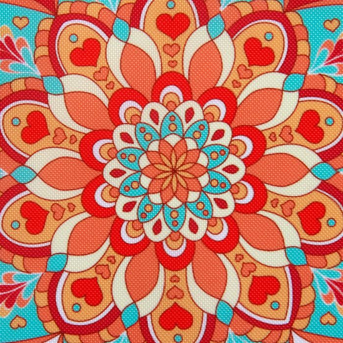 Салфетка на стол "Мандала" 30*30 см, 100% п/э, оксфорд 420 г/м2