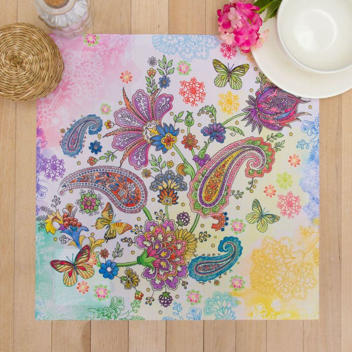 Салфетка на стол "Узор" 30*30 см, 100% п/э, оксфорд 420 г/м2