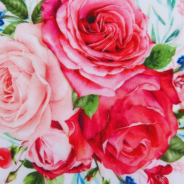 Салфетка на стол "Цветы" 30*30 см, 100% п/э, оксфорд 420 г/м2