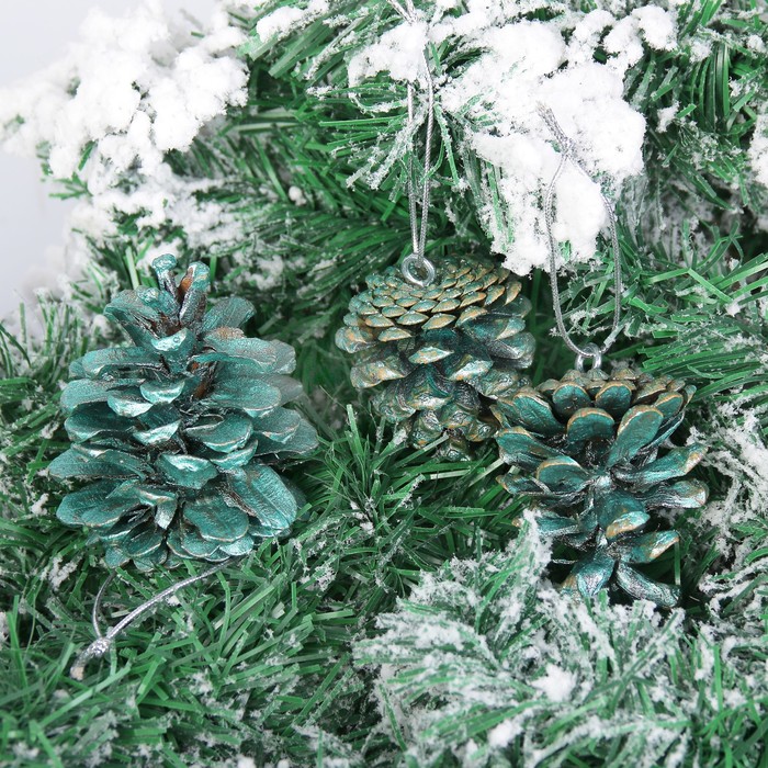 Шишка новогодняя, зелёная