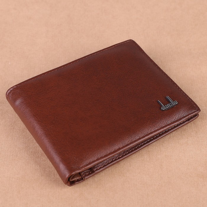 Портмоне мужское, 3 отдела, для карт, для монет, цвет кофе