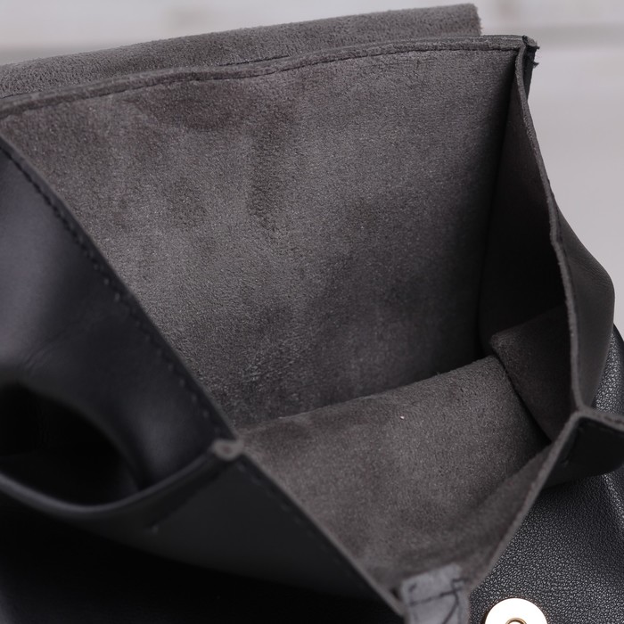 Рюкзак молодёжный, отдел на кнопке, наружный карман, цвет чёрный