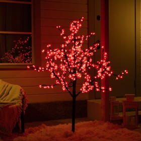 Светодиодное дерево «Баугиния» 1.5 м, 480 LED, постоянное свечение, 220 В, свечение красное Ош