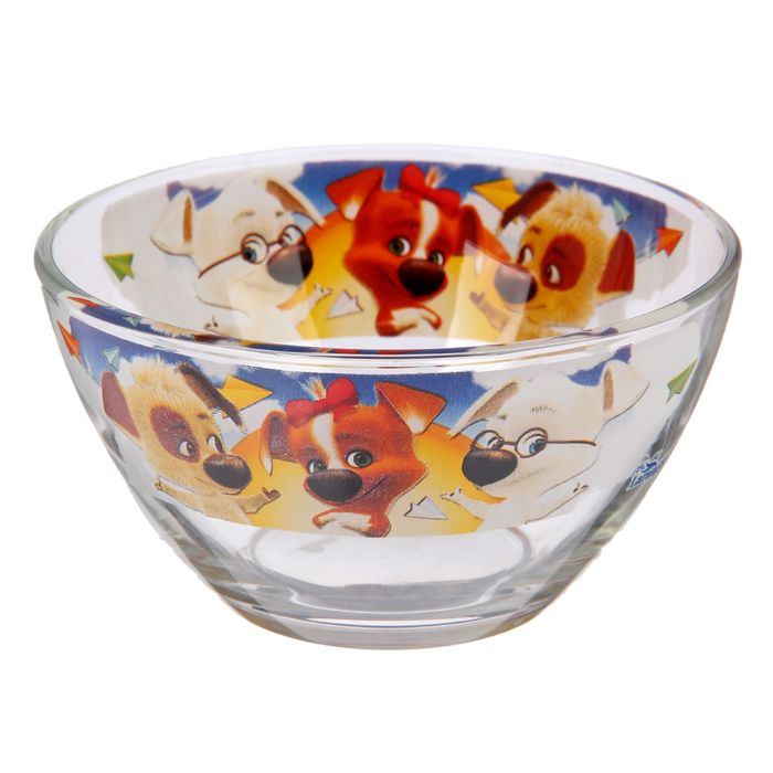 Набор посуды "Озорная семейка на ракете", 4 предмета: тарелка 19 см, кружка 210 мл, салатник 13 см 250 мл, стакан 230 мл