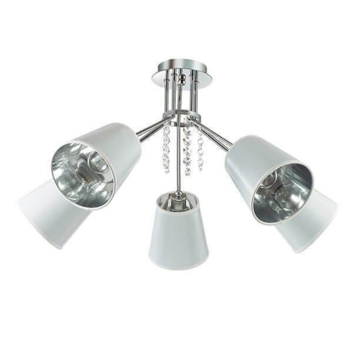 Люстра потолочная ZULIENNA 5x40W E14 хром 68x68x33,5см