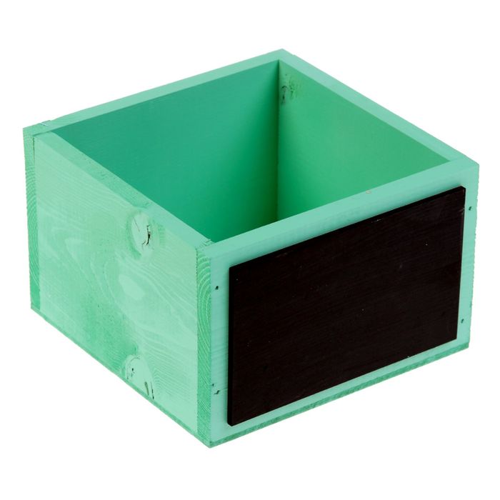 Ящик "Тифани" 15 х 15 см, с мелованной вставкой 8 х 13 см