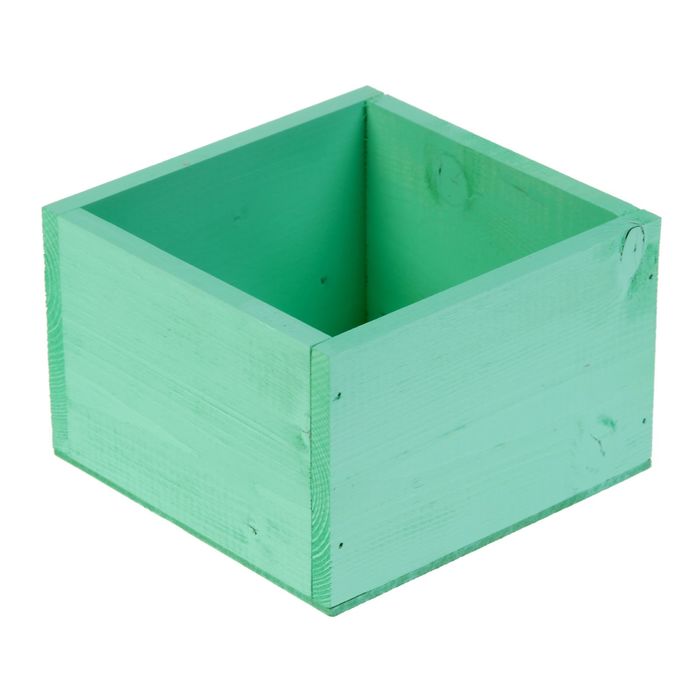 Ящик "Тифани" 15 х 15 см, с мелованной вставкой 8 х 13 см