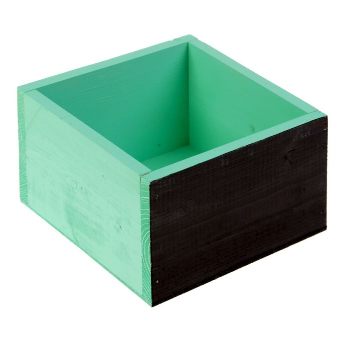 Ящик "Тифани" 15 х 15 х 10 см, с мелованной стороной