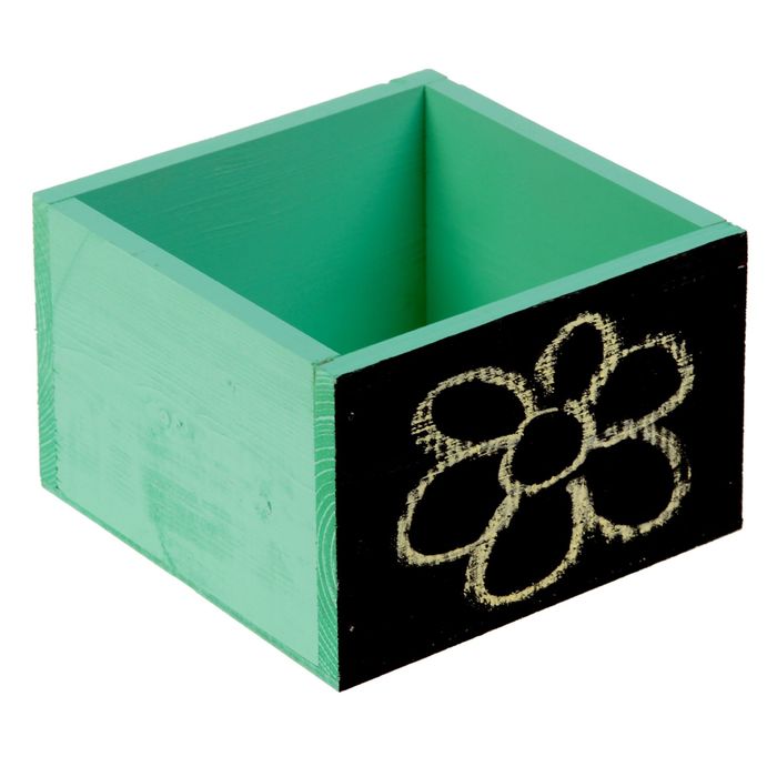 Ящик "Тифани" 15 х 15 х 10 см, с мелованной стороной