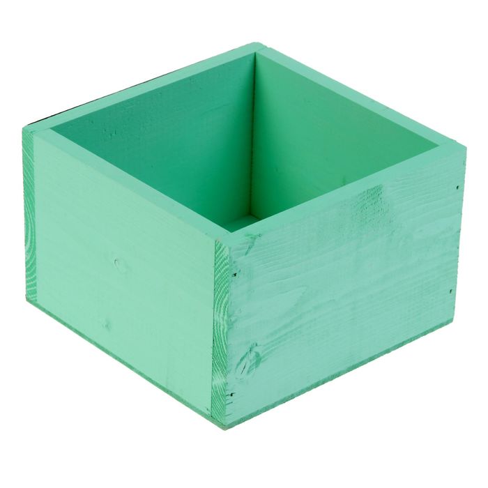 Ящик "Тифани" 15 х 15 х 10 см, с мелованной стороной
