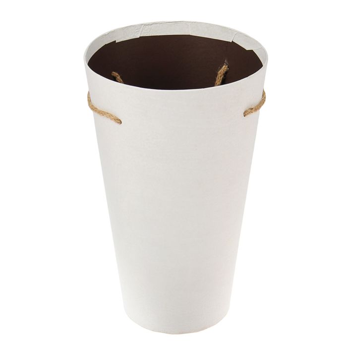 Переноска для цветов, белый, 19 х 19 х 31 см