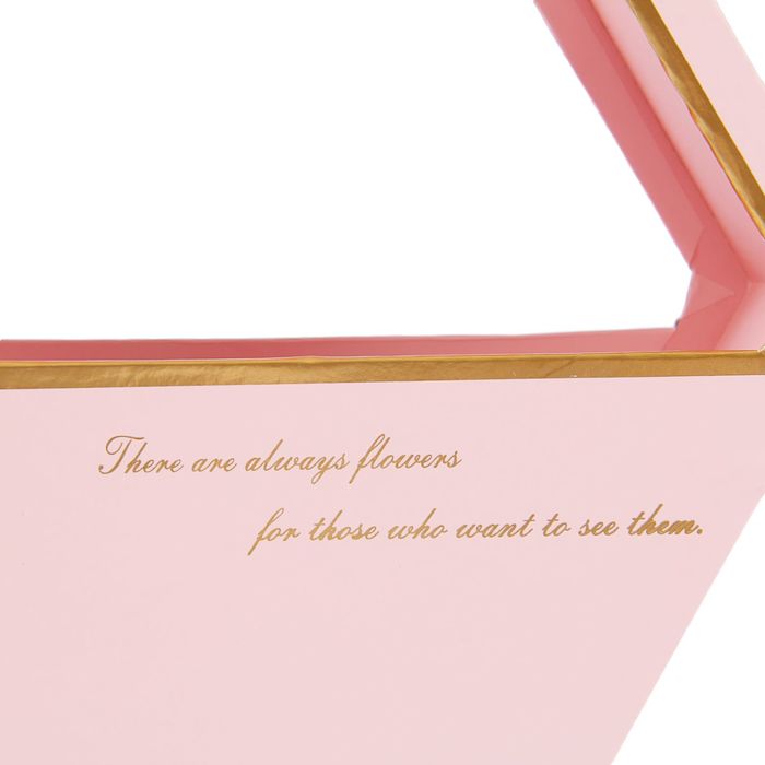 Переноска для цветов, розовый, 22 х 22 х 10 см