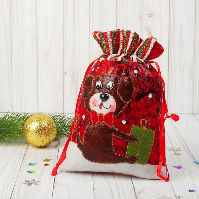 Подарочная упаковка "Пёсик с подарком", 800 г