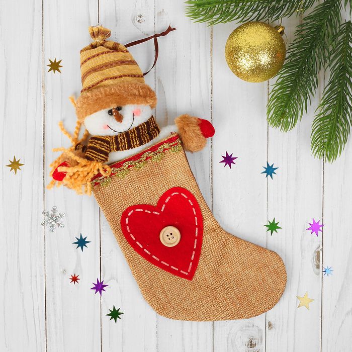 Подарочная упаковка "Снеговик", вместимость 200 грамм