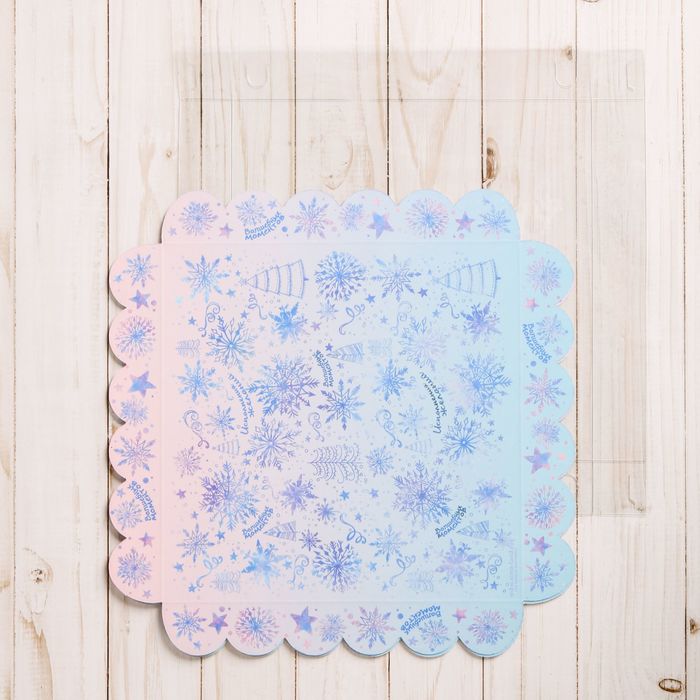 Коробка для кондитерских изделий с PVC крышкой «Исполнения желания», 21 х 21 х 3 см