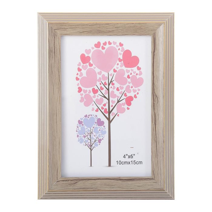 Фоторамка пластик 10х15 см "Лестница" под дерево