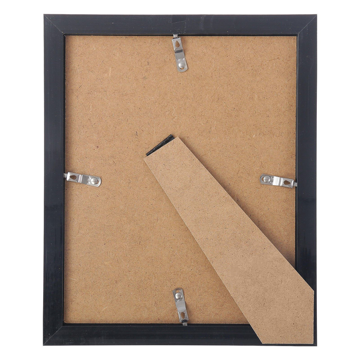 Фоторамка пластик 20х25 см "Лестница" золотая с чёрным