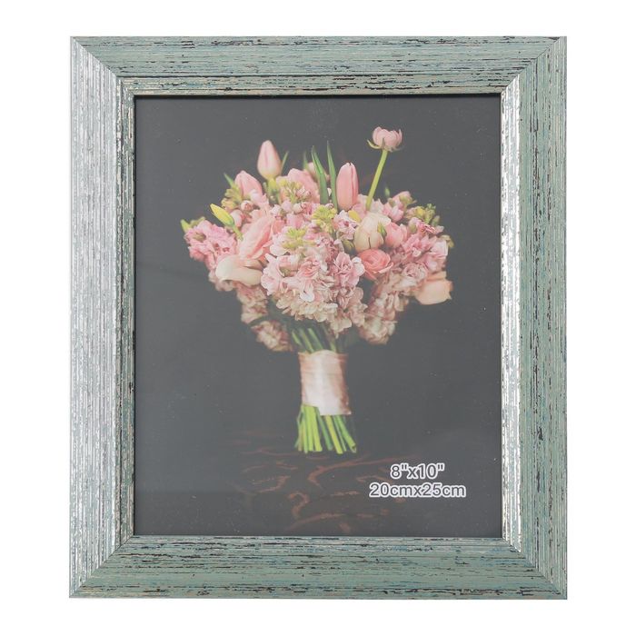 Фоторамка пластик 20х25 см "Милагрес" голубая состаренная