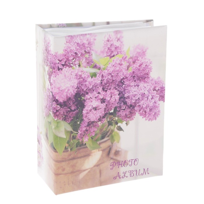 Фотоальбом на 96 фото 10х15 см "Сирень" 17х12,7х5,5 см