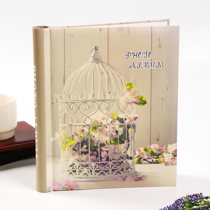 Фотоальбом магнитный на 20 листов "Цветы в клетке" 29х24,5х2,5 см