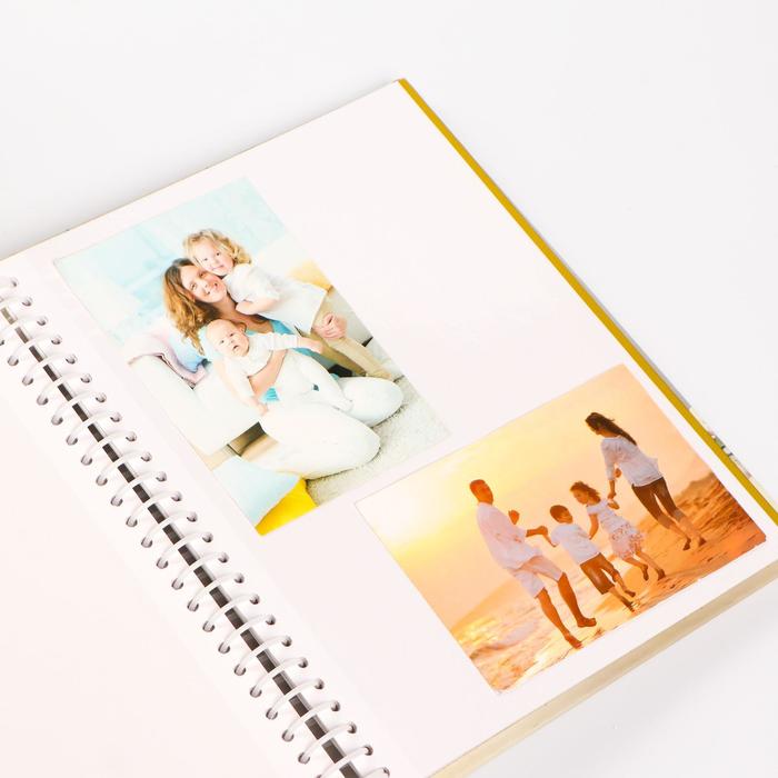 Фотоальбом магнитный на 20 листов "Цветы в клетке" 29х24,5х2,5 см